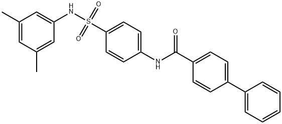 N-(4-{[(3,5-dimethylphenyl)amino]sulfonyl}phenyl)-4-biphenylcarboxamide Structure