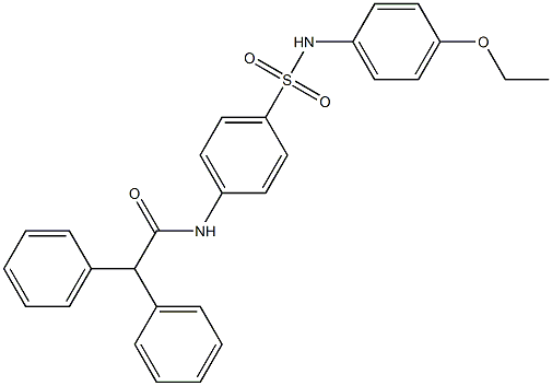 N-(4-{[(4-ethoxyphenyl)amino]sulfonyl}phenyl)-2,2-diphenylacetamide Structure