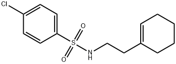 4-chloro-N-[2-(1-cyclohexen-1-yl)ethyl]benzenesulfonamide 구조식 이미지