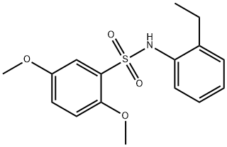 N-(2-ethylphenyl)-2,5-dimethoxybenzenesulfonamide 구조식 이미지