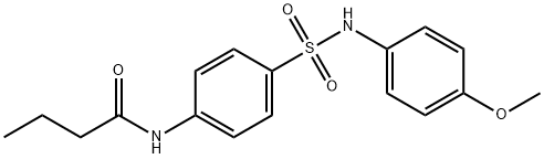 N-(4-{[(4-methoxyphenyl)amino]sulfonyl}phenyl)butanamide Structure