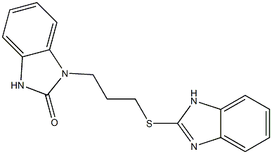 3-[3-(1H-benzimidazol-2-ylsulfanyl)propyl]-1H-benzimidazol-2-one Structure