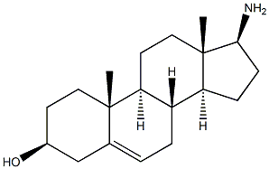 Androst-5-en-3-ol,17-amino-, (3b,17b)- Structure