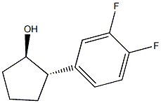 (1R,2S)-2-(3,4-difluorophenyl)cyclopentan-1-ol Structure