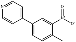 Pyridine, 4-(4-methyl-3-nitrophenyl)- Structure