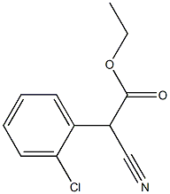 Ethyl 2-(2-Chlorophenyl)-2-Cyanoacetate 구조식 이미지