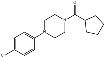 [4-(4-chlorophenyl)piperazin-1-yl]-cyclopentylmethanone 구조식 이미지