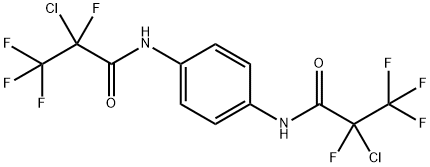 2-chloro-N-[4-[(2-chloro-2,3,3,3-tetrafluoropropanoyl)amino]phenyl]-2,3,3,3-tetrafluoropropanamide 구조식 이미지