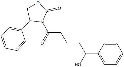 2-Oxazolidinone, 3-(5-hydroxy-1-oxo-5-phenylpentyl)-4-phenyl- Structure