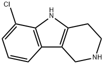 6-chloro-2,3,4,5-tetrahydro-1H-pyrido[4,3-b]indole 구조식 이미지