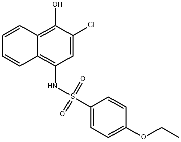 N-(3-chloro-4-hydroxynaphthalen-1-yl)-4-ethoxybenzenesulfonamide 구조식 이미지