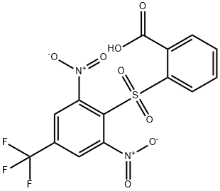 2-(2,6-Dinitro-4-trifluoromethyl-benzenesulfonyl)-benzoic acid 구조식 이미지