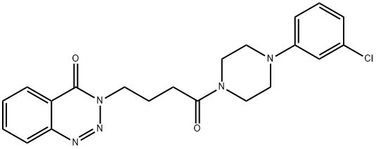 3-(4-(4-(3-chlorophenyl)piperazin-1-yl)-4-oxobutyl)benzo[d][1,2,3]triazin-4(3H)-one Structure