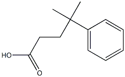 4-methyl-4-phenylpentanoic acid 구조식 이미지