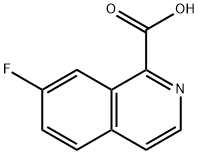 7-FLUOROISOQUINOLINE-1-CARBOXYLIC ACID Structure