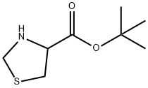 RS-4-Thiazolidinecarboxylic acid -1,1-dimethylethyl ester 구조식 이미지