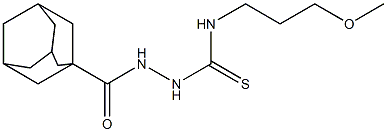 1-(adamantane-1-carbonylamino)-3-(3-methoxypropyl)thiourea Structure