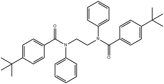 N,N'-1,2-ethanediylbis(4-tert-butyl-N-phenylbenzamide) 구조식 이미지