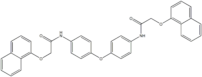 N,N'-[oxybis(4,1-phenylene)]bis[2-(1-naphthyloxy)acetamide] Structure