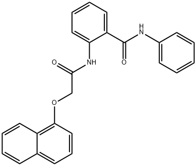 2-{[(1-naphthyloxy)acetyl]amino}-N-phenylbenzamide Structure