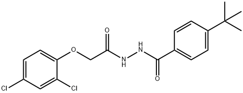 4-tert-butyl-N'-[(2,4-dichlorophenoxy)acetyl]benzohydrazide 구조식 이미지
