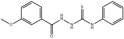 1-[(3-methoxybenzoyl)amino]-3-phenylthiourea Structure