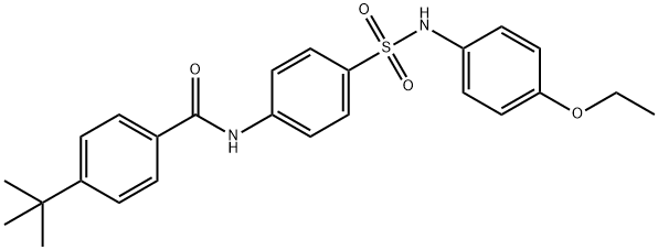 4-tert-butyl-N-(4-{[(4-ethoxyphenyl)amino]sulfonyl}phenyl)benzamide Structure