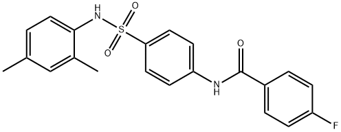 N-(4-{[(2,4-dimethylphenyl)amino]sulfonyl}phenyl)-4-fluorobenzamide Structure