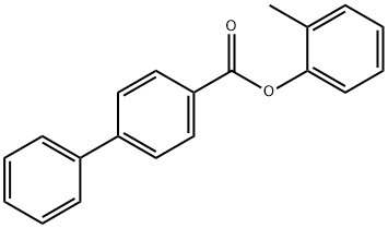 2-methylphenyl 4-biphenylcarboxylate 구조식 이미지