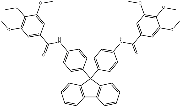 N,N'-[9H-fluorene-9,9-diylbis(4,1-phenylene)]bis(3,4,5-trimethoxybenzamide) Structure