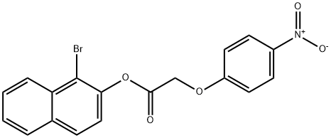 1-bromo-2-naphthyl (4-nitrophenoxy)acetate 구조식 이미지
