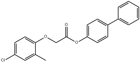 4-biphenylyl (4-chloro-2-methylphenoxy)acetate Structure