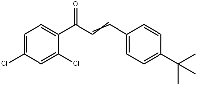 (2E)-3-(4-tert-butylphenyl)-1-(2,4-dichlorophenyl)prop-2-en-1-one Structure