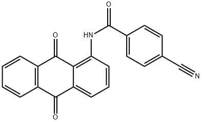 4-cyano-N-(9,10-dioxo-9,10-dihydroanthracen-1-yl)benzamide 구조식 이미지