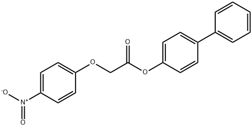 4-biphenylyl (4-nitrophenoxy)acetate 구조식 이미지