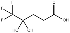 5,5,5-trifluoro-4,4-dihydroxypentanoic acid 구조식 이미지