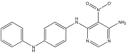 5-nitro-N4-(4-(phenylamino)phenyl)pyrimidine-4,6-diamine Structure