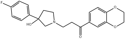 1-(2,3-dihydro-1,4-benzodioxin-6-yl)-3-[3-(4-fluorophenyl)-3-hydroxypyrrolidin-1-yl]propan-1-one Structure