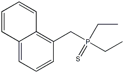 Phosphine sulfide, diethyl(1-naphthalenylmethyl)- Structure