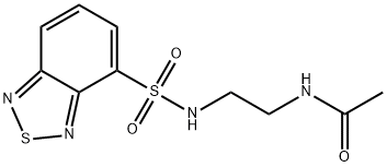 N-(2-(benzo[c][1,2,5]thiadiazole-4-sulfonamido)ethyl)acetamide 구조식 이미지