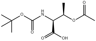 (2S,3R)-3-Acetoxy-2-((tert-butoxycarbonyl)amino)butanoic acid Structure