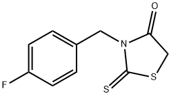 4-Thiazolidinone,3-[(4-fluorophenyl)methyl]-2-thioxo- 구조식 이미지