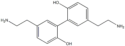 [1,1'-Biphenyl]-2,2'-diol,5,5'-bis(2- aminoethyl)- Structure