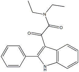 1H-Indole-3-acetamide, N,N-diethyl-a-oxo-2-phenyl- 구조식 이미지