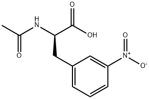 N-acetyl-3-nitro- D-Phenylalanine 구조식 이미지