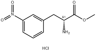 3-nitro- D-Phenylalanine, methyl ester, monohydrochloride 구조식 이미지