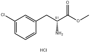 3-chloro- D-Phenylalanine, methyl ester, hydrochloride Structure
