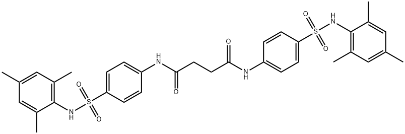 N,N'-bis{4-[(mesitylamino)sulfonyl]phenyl}succinamide 구조식 이미지