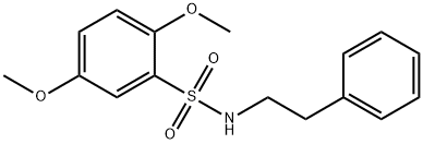 2,5-dimethoxy-N-phenethylbenzenesulfonamide 구조식 이미지