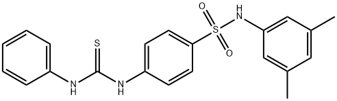 4-[(anilinocarbonothioyl)amino]-N-(3,5-dimethylphenyl)benzenesulfonamide 구조식 이미지